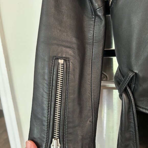 All Saints Balfern Leather Jacket - Picture 10 of 13